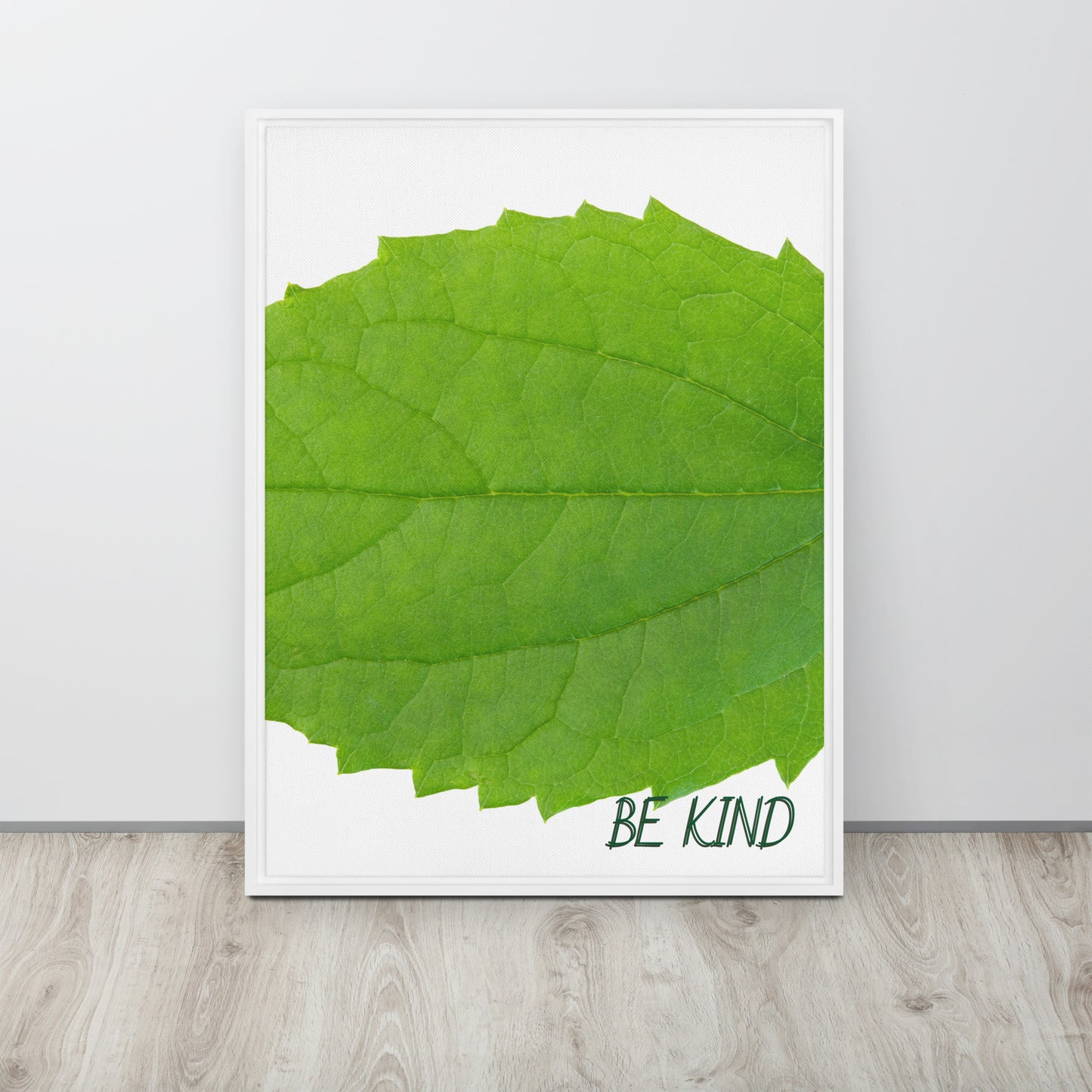 BE KIND. Framed canvas