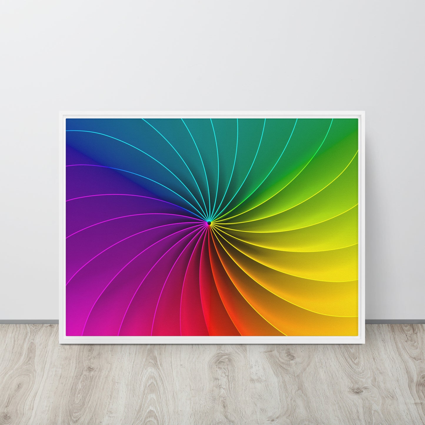 Colour Wheel. Framed canvas