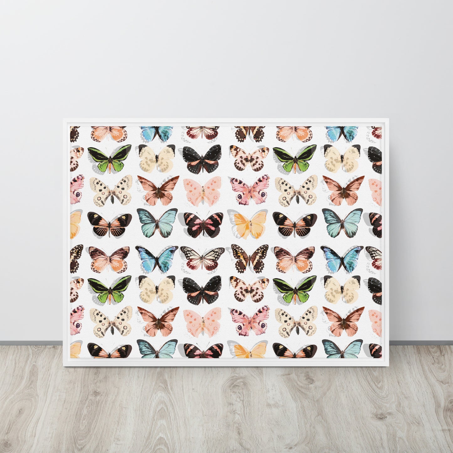 Butterfly. Framed canvas