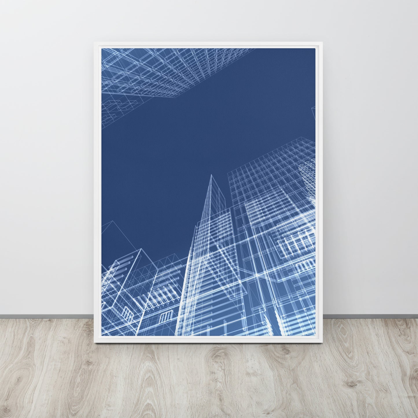 Architected. Framed canvas