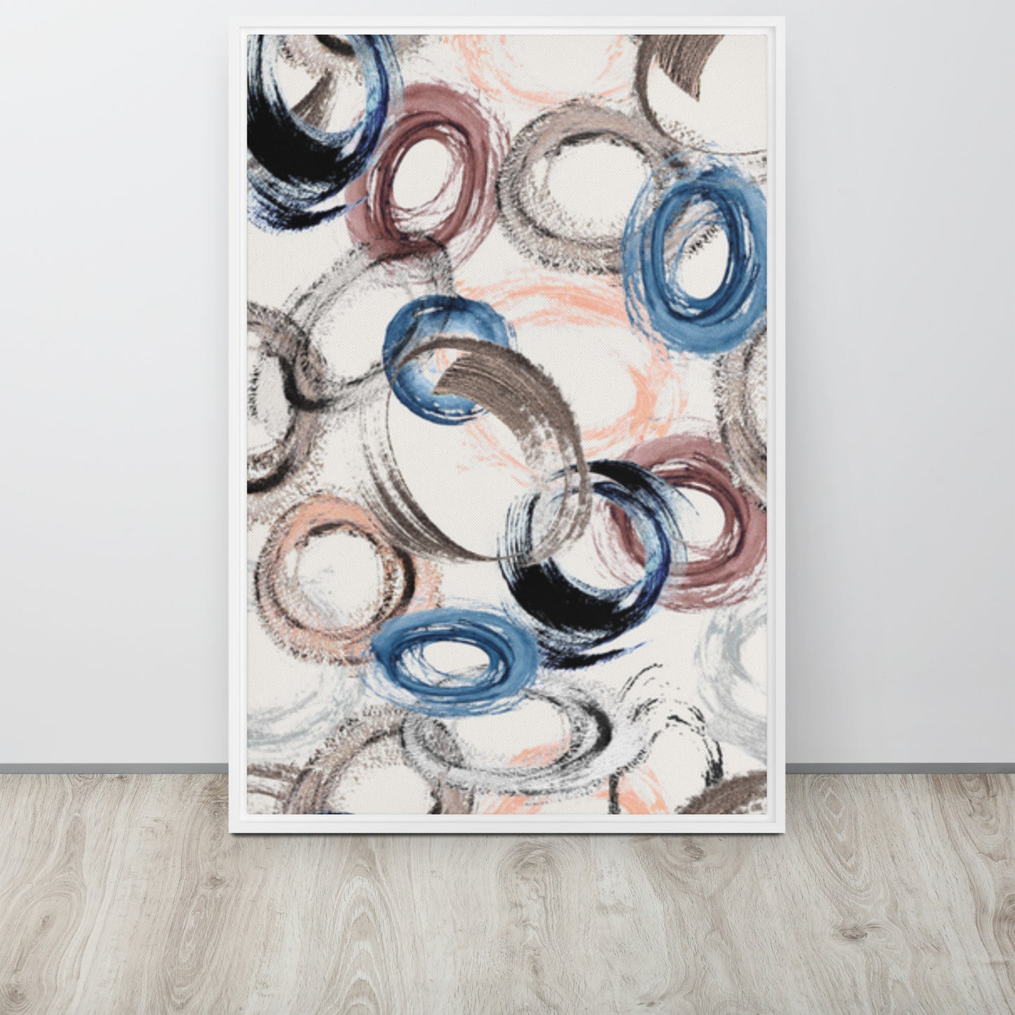 CIRCLES. Framed canvas