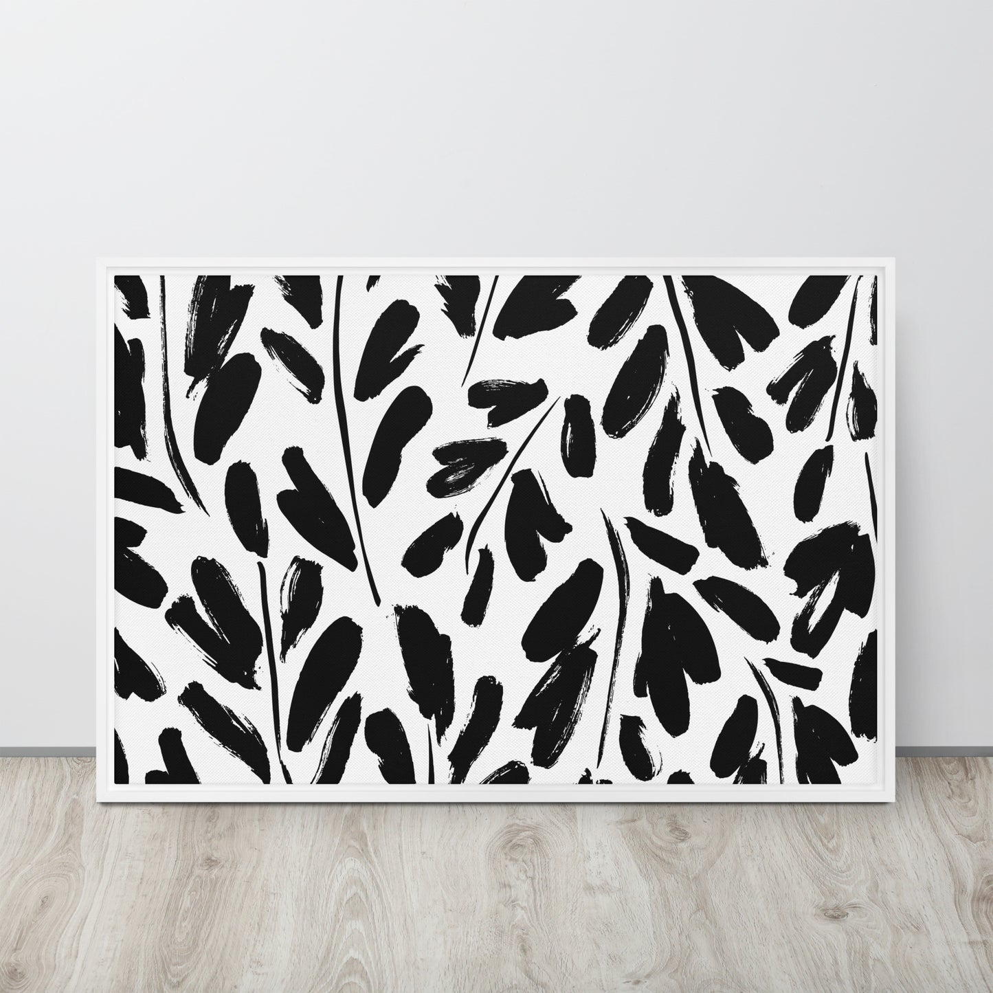 Black & White. Framed canvas