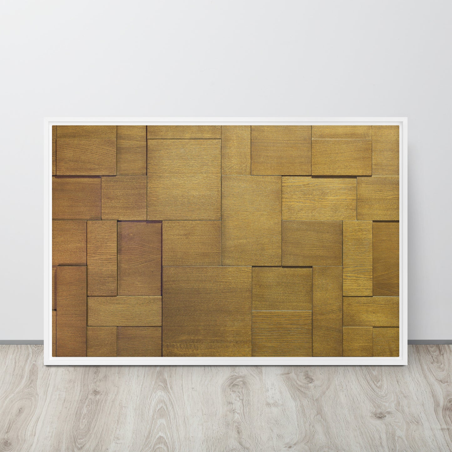 Modern Wood. Framed canvas