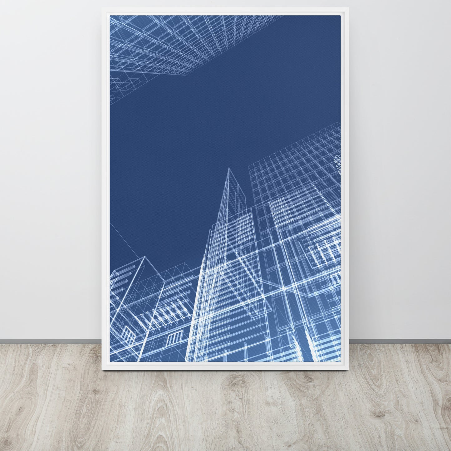 Architected. Framed canvas