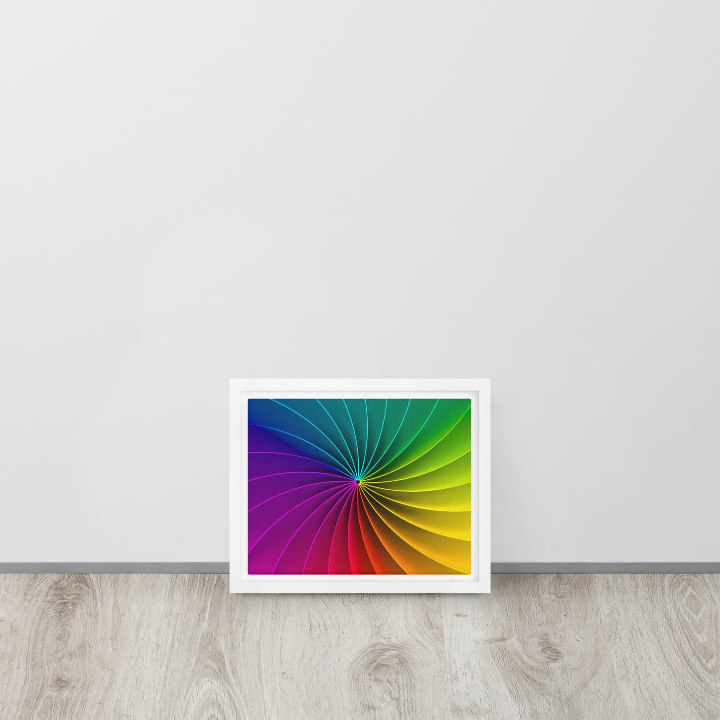 Colour Wheel. Framed canvas