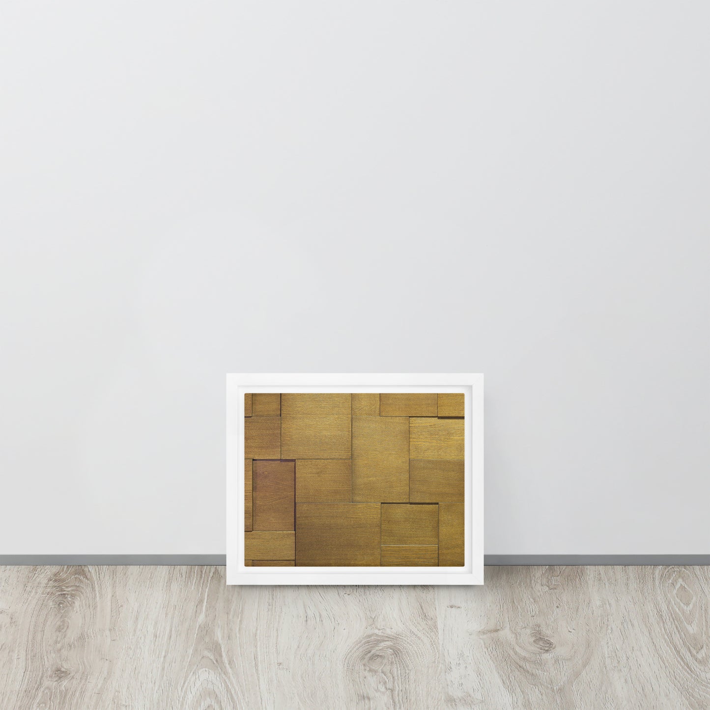 Modern Wood. Framed canvas