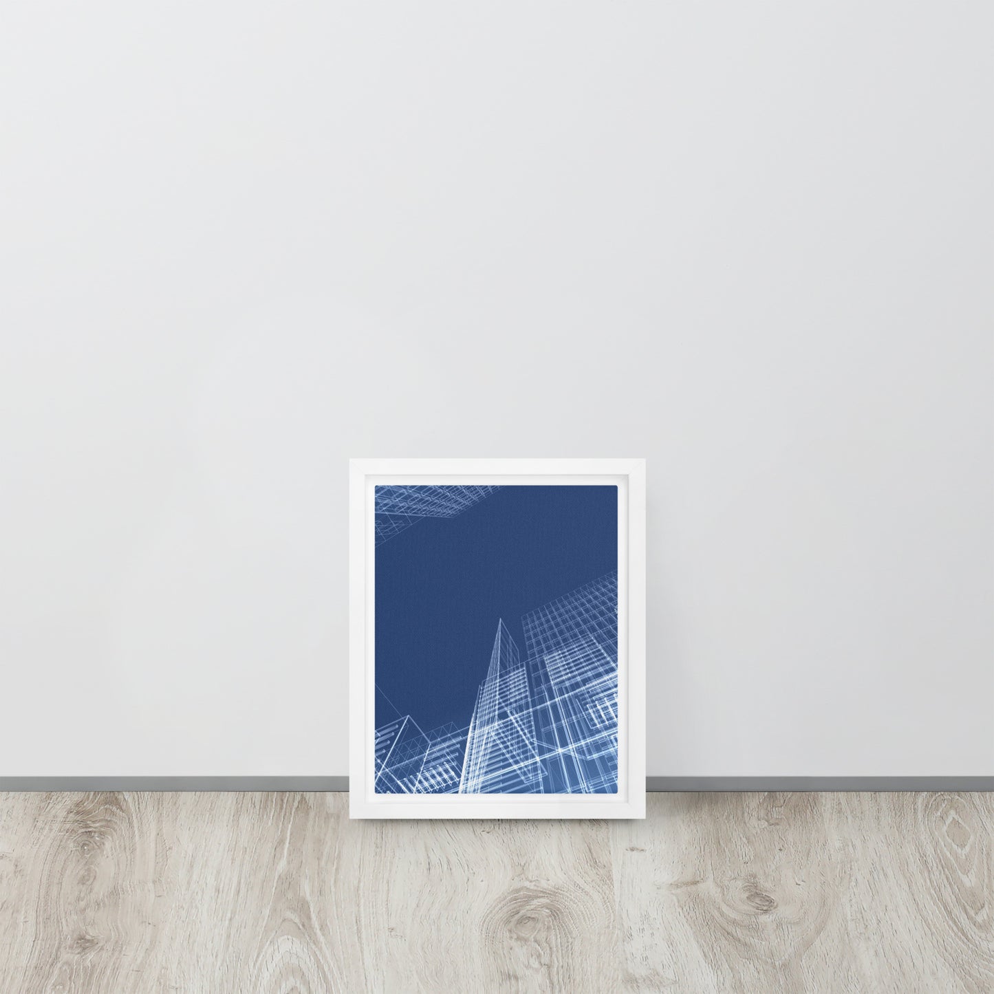 Architected. Framed canvas