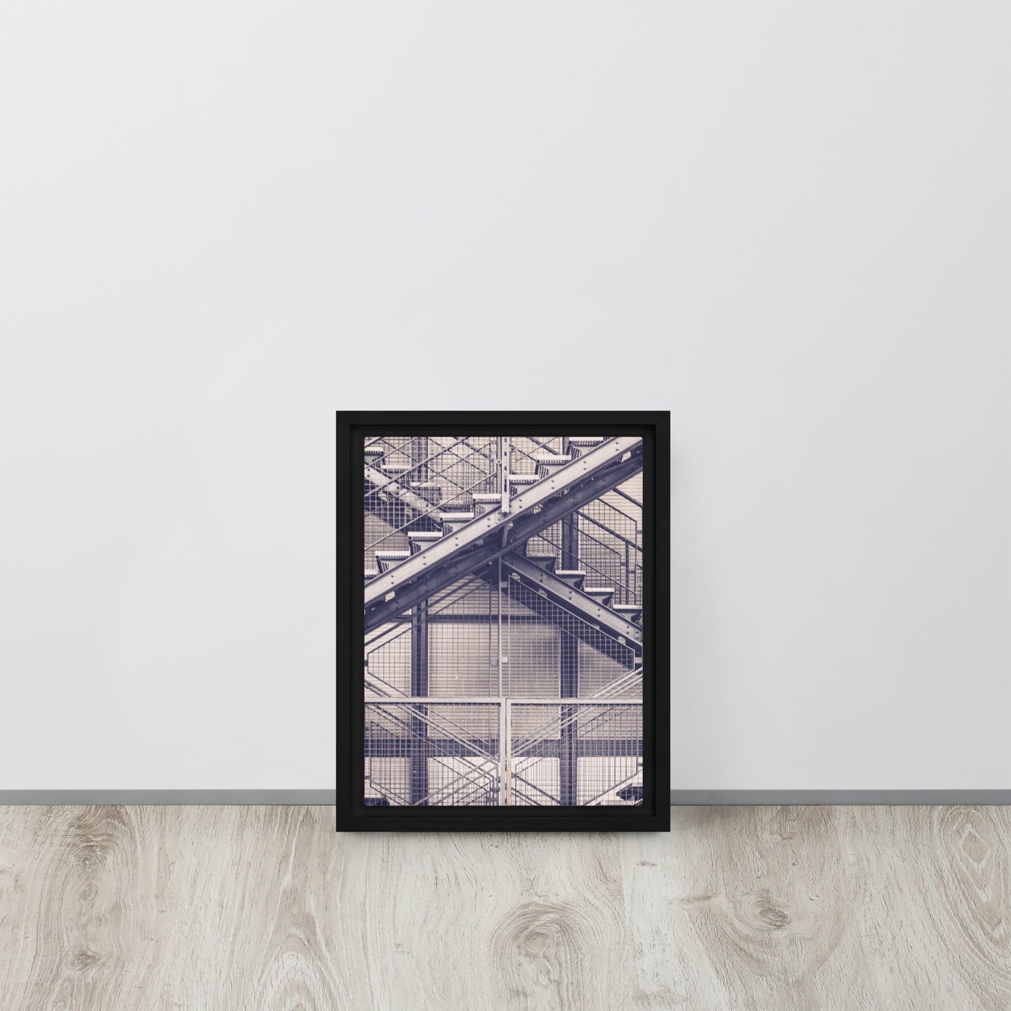 Stairs. Framed canvas