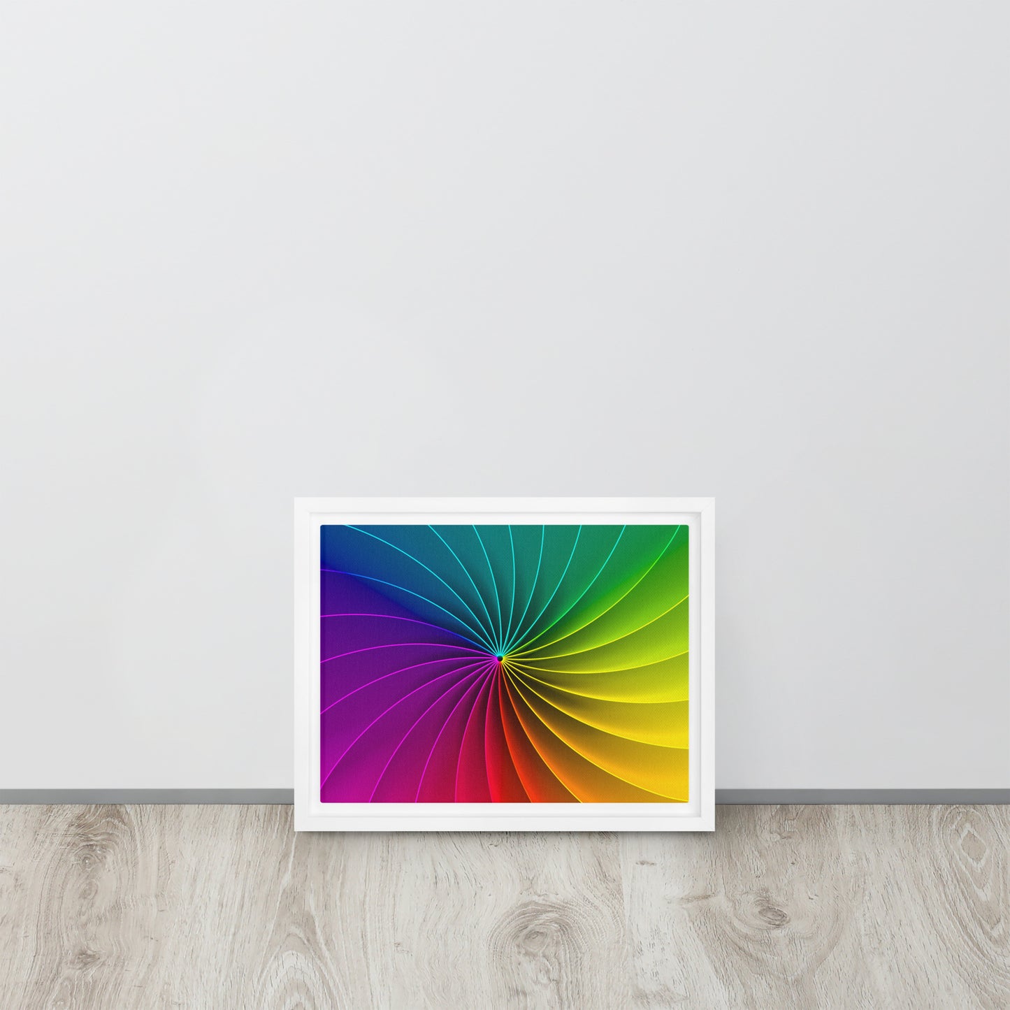 Colour Wheel. Framed canvas