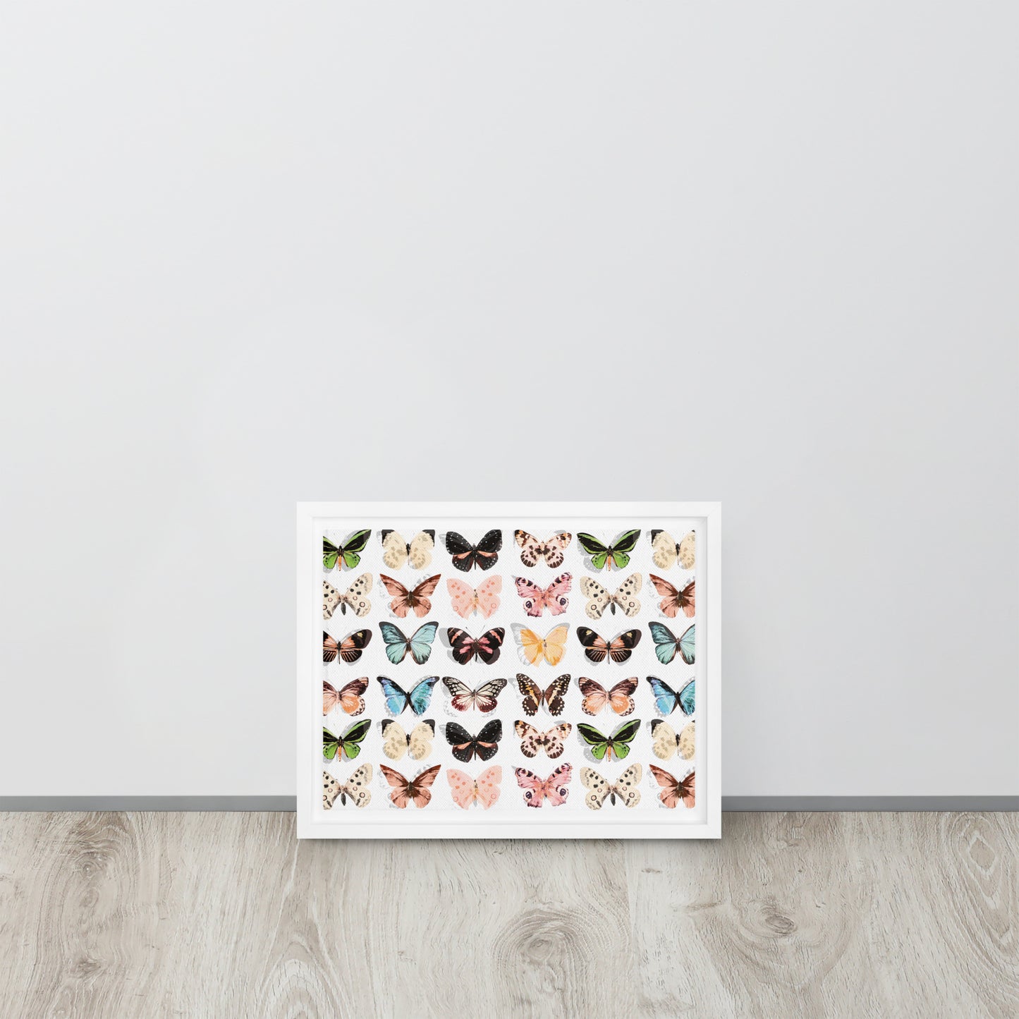 Butterfly. Framed canvas