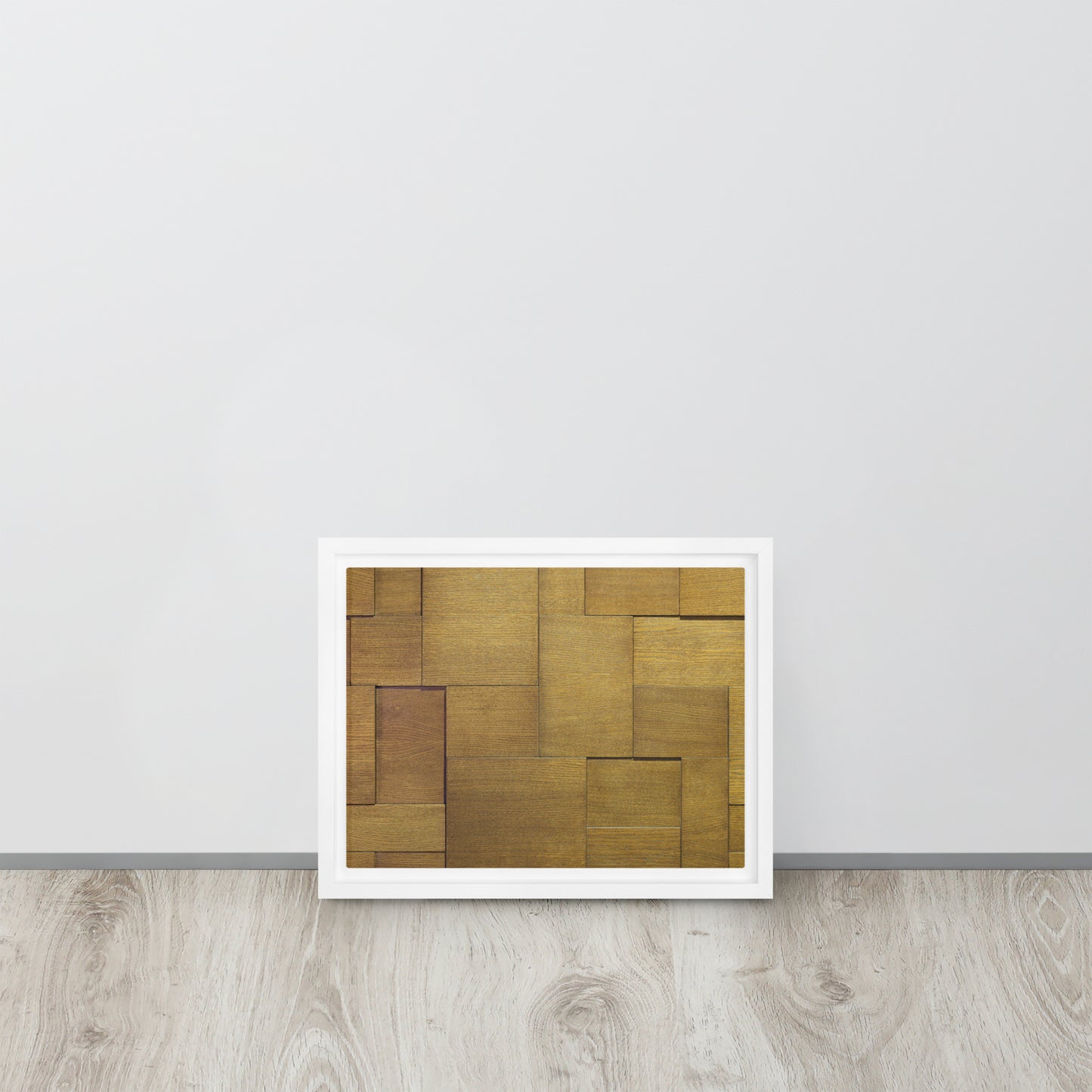 Modern Wood. Framed canvas